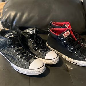 2 pair converse all star street chuck sz 12